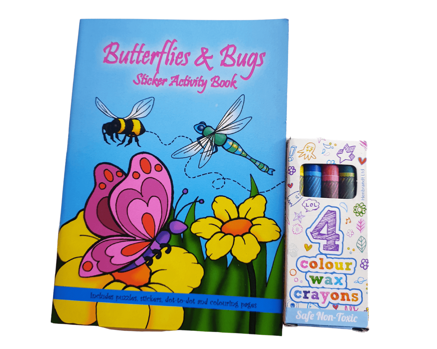A6 Butterfly Sticker Book & Wax Crayon