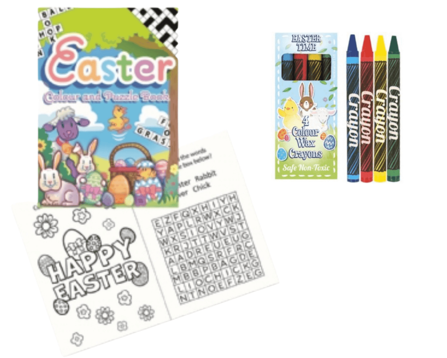 A6 Easter Puzzle Book & Wax Crayon