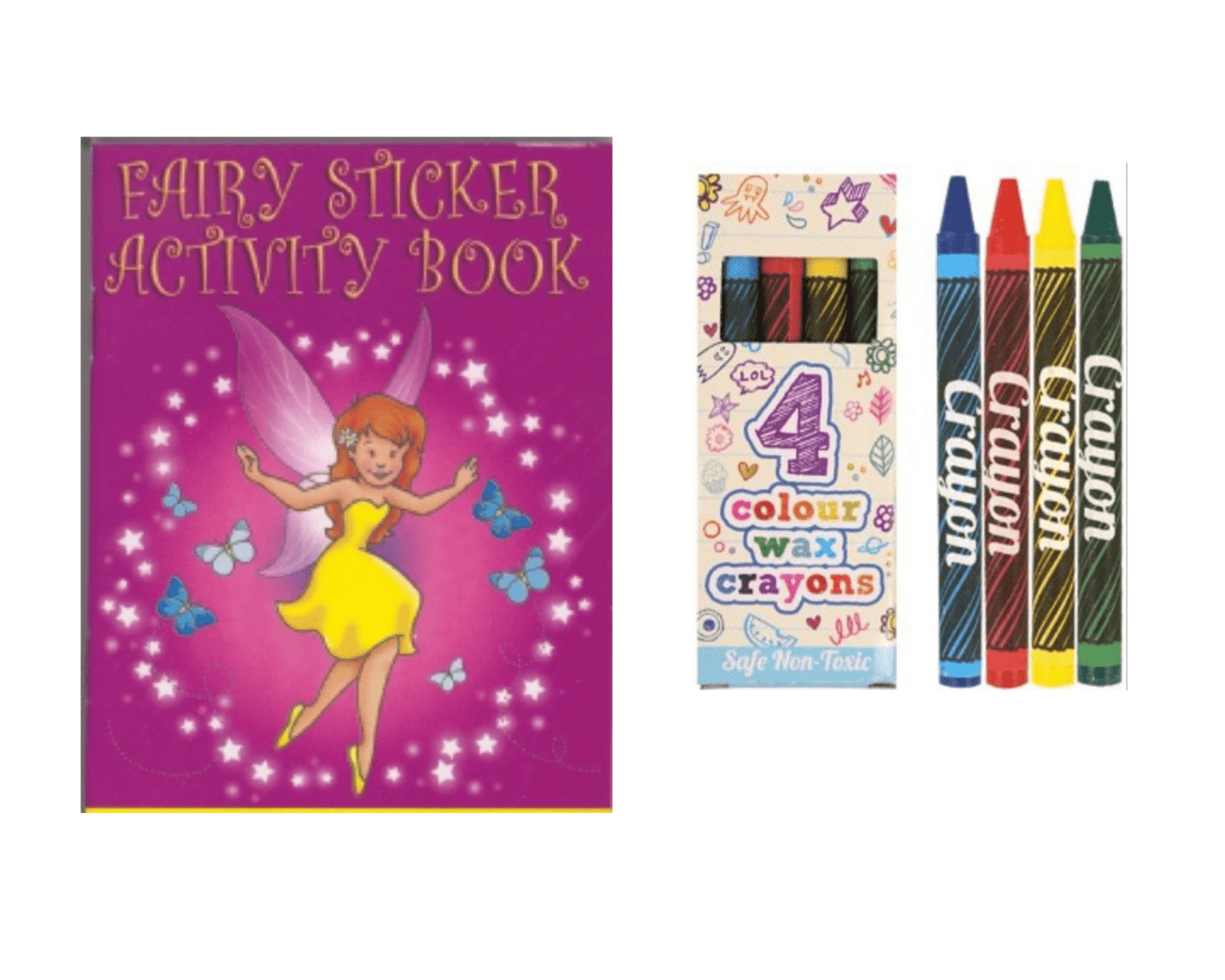 A6 Fairy Sticker Puzzle Book & Wax Crayon