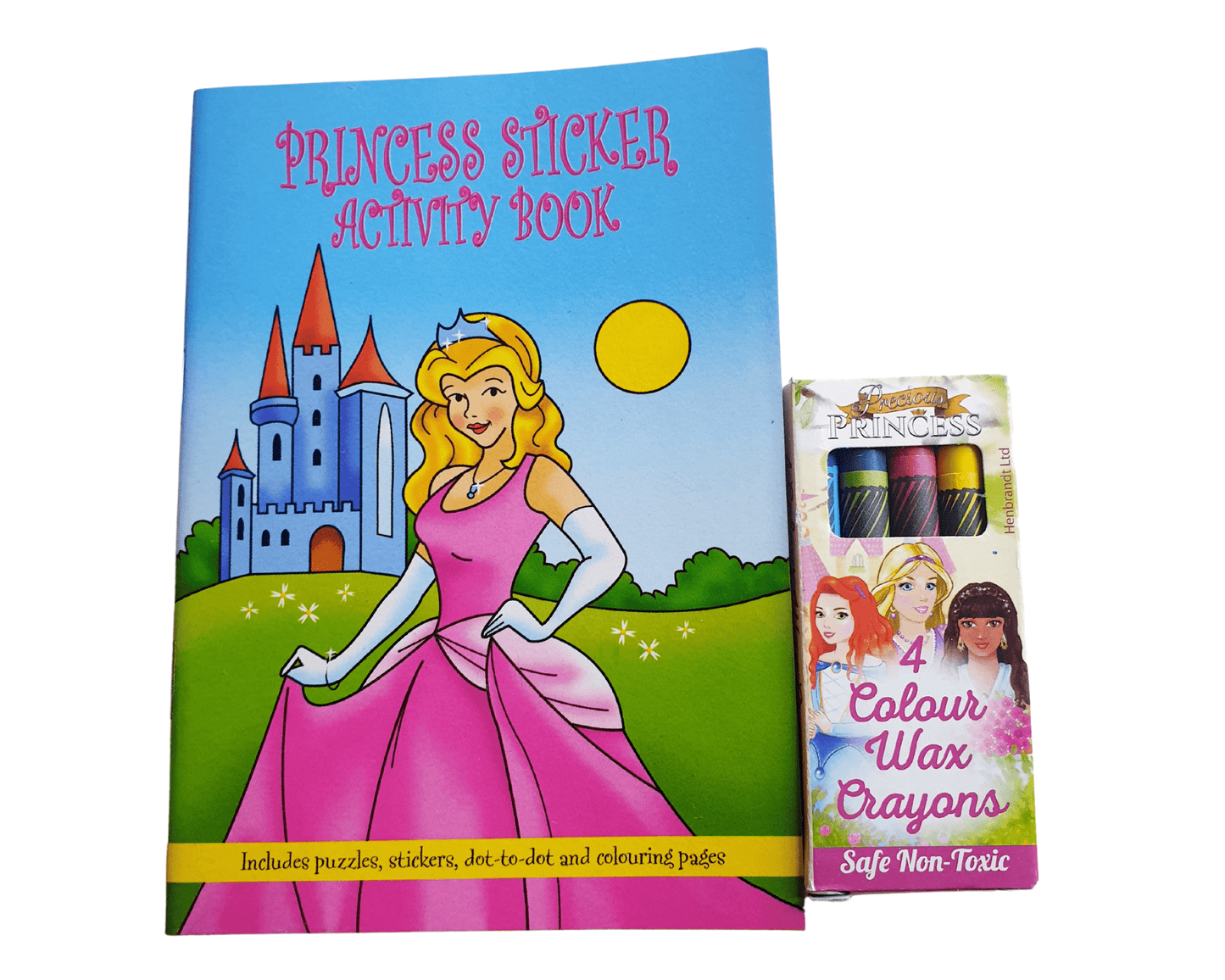 A6 Princess Sticker Book & Wax Crayon