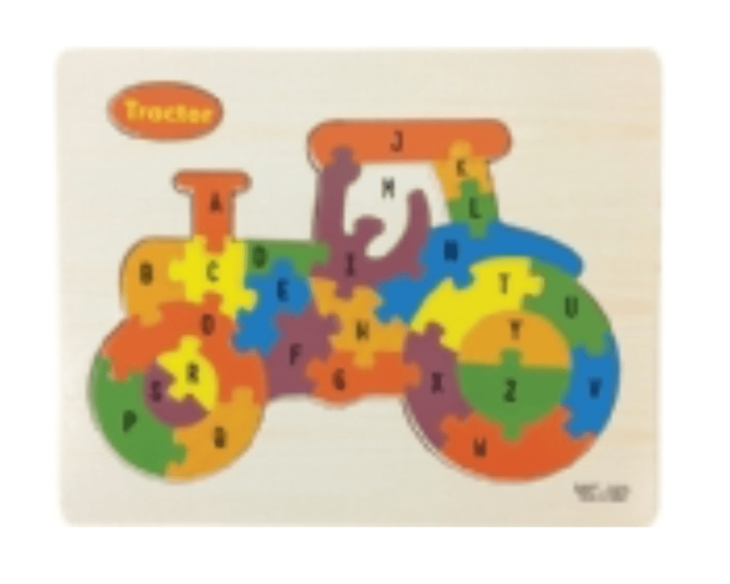 Alphabet Tractor Wooden Puzzle