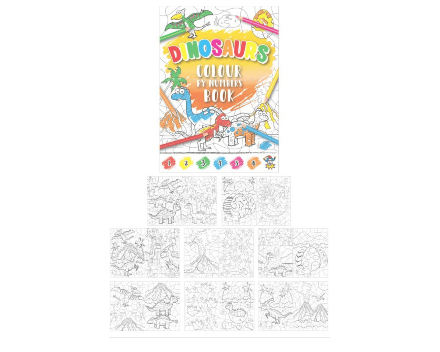 Dinosaur Colour By Number