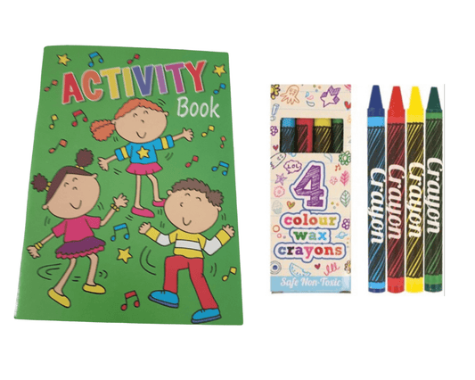 A6 Activity Book & Wax Crayon