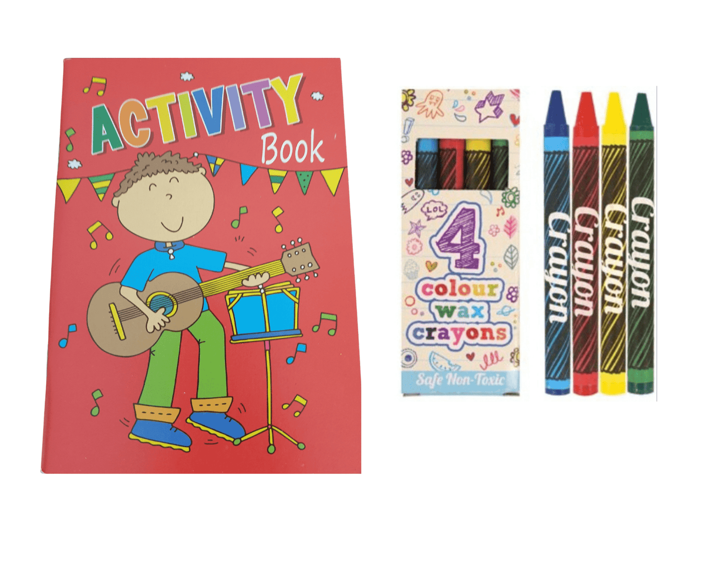 A6 Activity Book & Wax Crayon