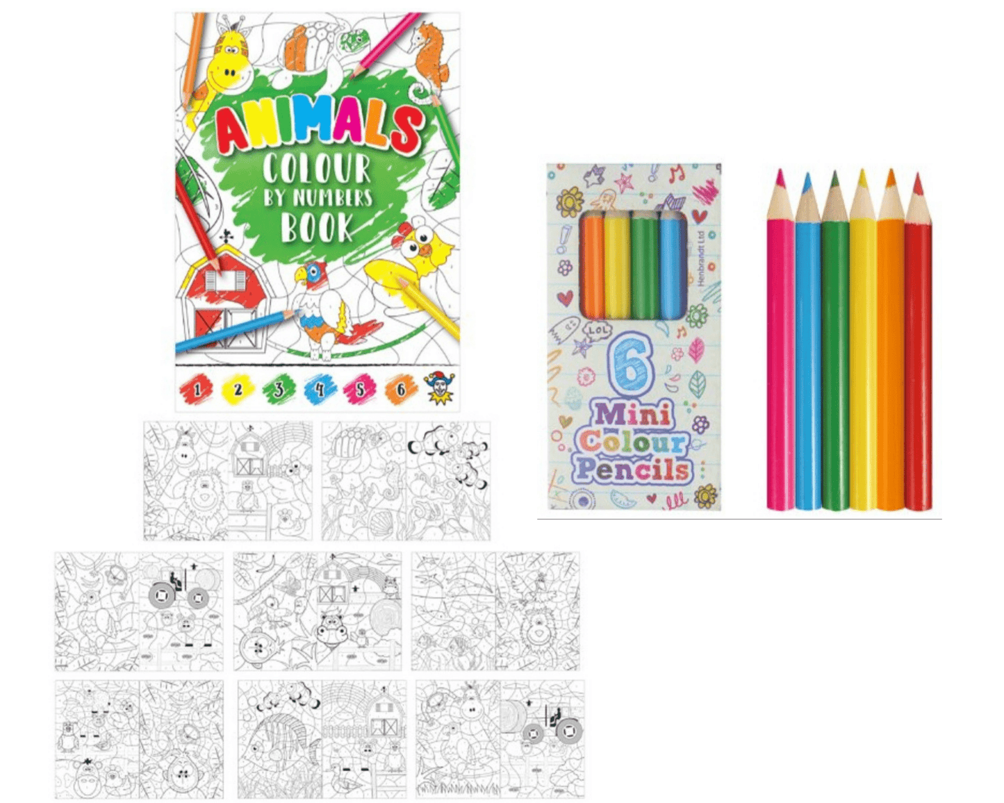 A6 Animal Puzzle Book & Wax Crayon