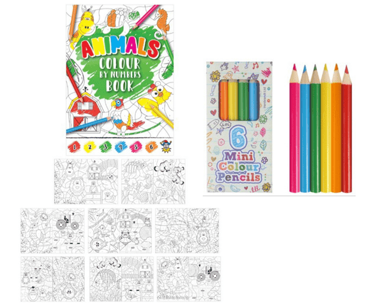 A6 Animal Puzzle Book & Wax Crayon