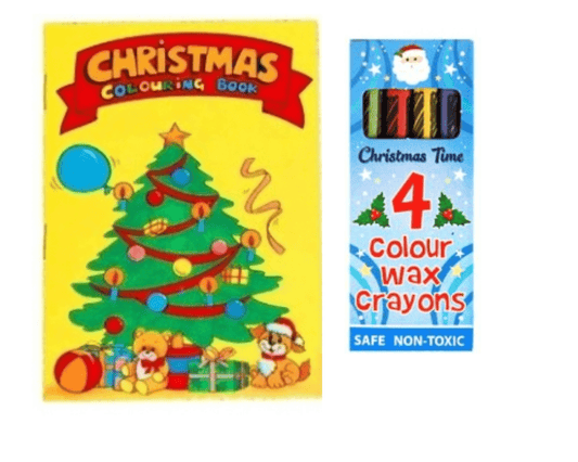 A6 Christmas Book & Wax Crayon