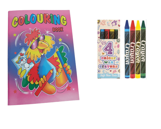 A6 Colouring Book & Wax Crayon