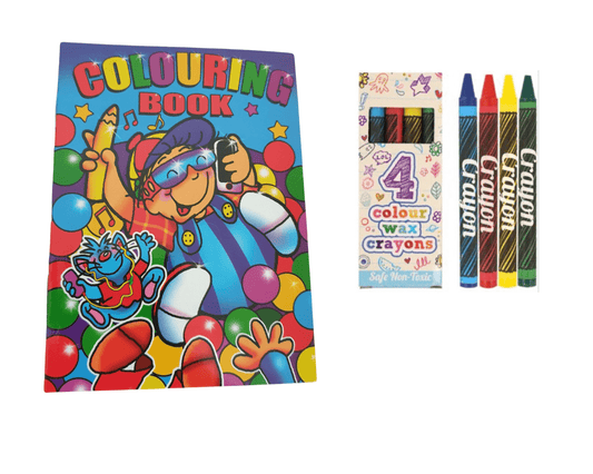 A6 Colouring Book & Wax Crayon