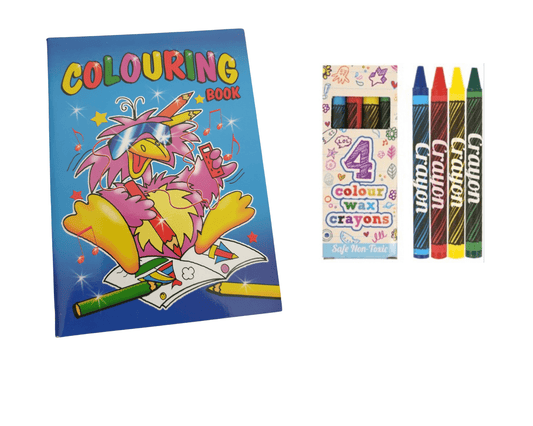 A6 Colouring Book & Wax Crayon