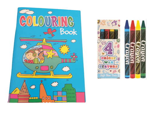 A6 Colouring Book & Wax Crayon