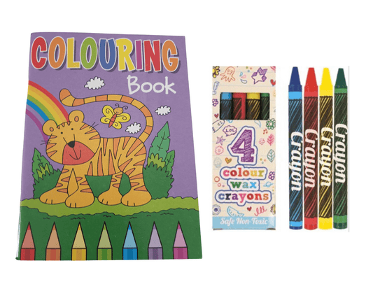 A6 Colouring Book & Wax Crayon