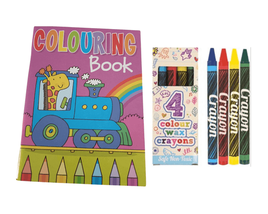 A6 Colouring Book & Wax Crayon