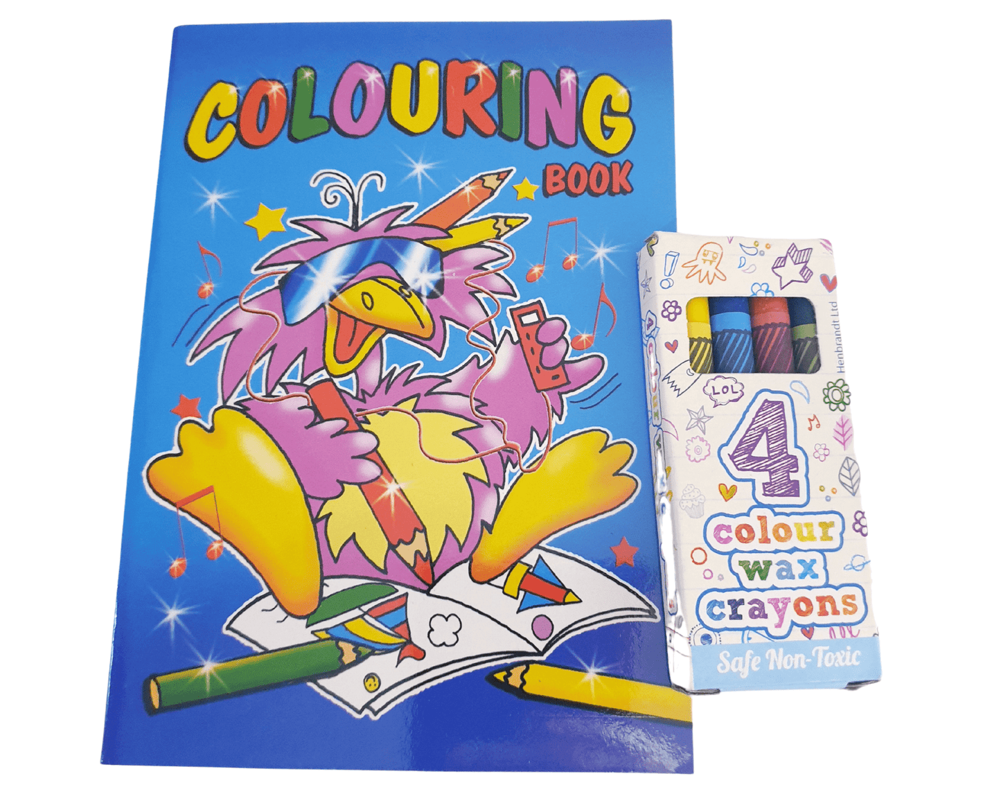 A6 Colouring Book & Wax Crayon