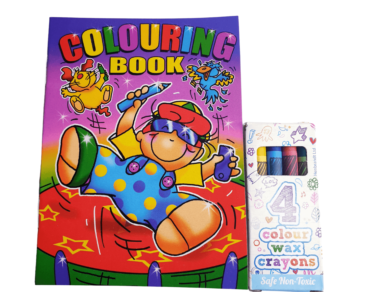 A6 Colouring Book & Wax Crayon