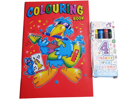 A6 Colouring Book & Wax Crayon