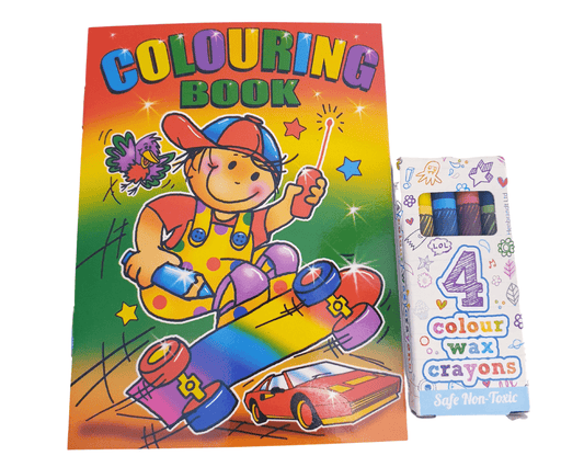 A6 Colouring Book & Wax Crayon