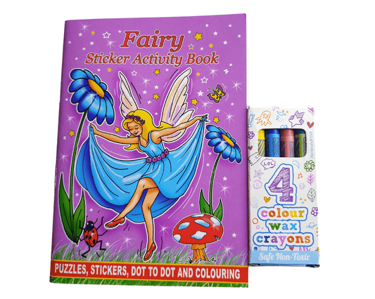 A6 Fairy Activity Book & Wax Crayon