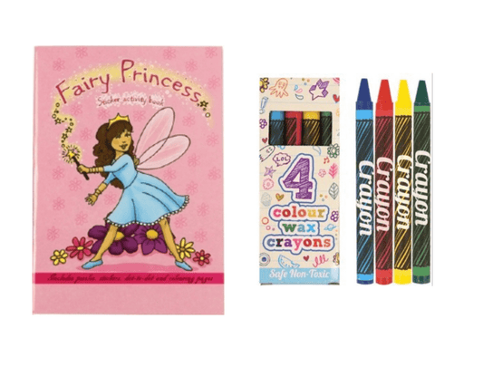 A6 Fairy Puzzle Book & Wax Crayon