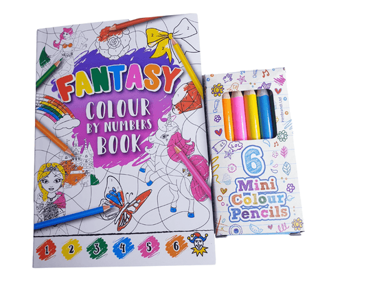 A6 Fantasy Puzzle Book & Wax Crayon