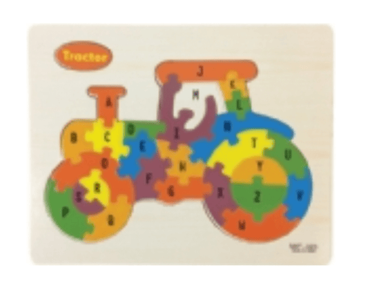 Alphabet Tractor Wooden Puzzle