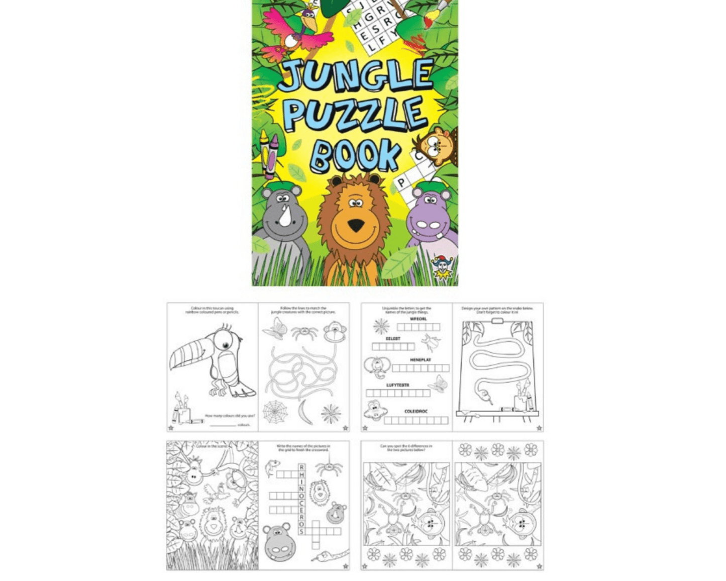 Mini Jungle Puzzle Book