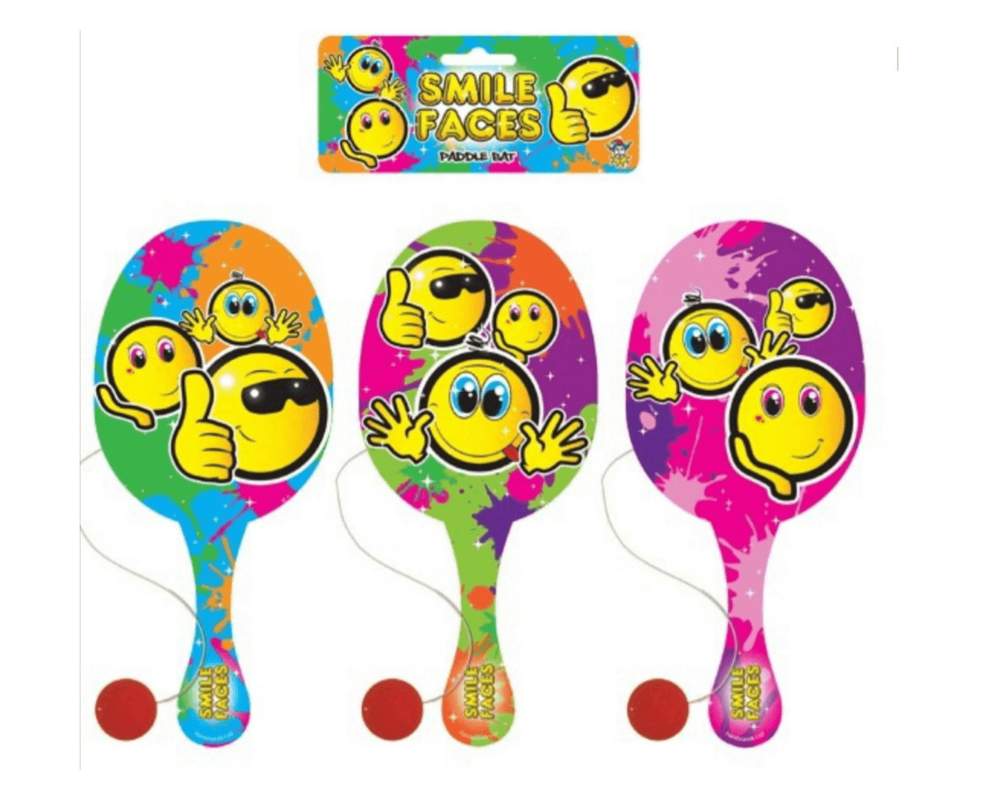 Smile Faces Paddle Bat