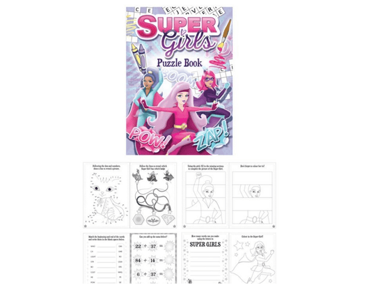 SuperGirls Puzzle Book