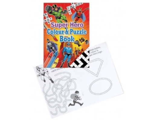 Super Hero Puzzle Book