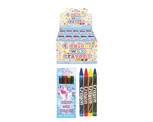 Unicorn Wax Crayon 4 Pieces